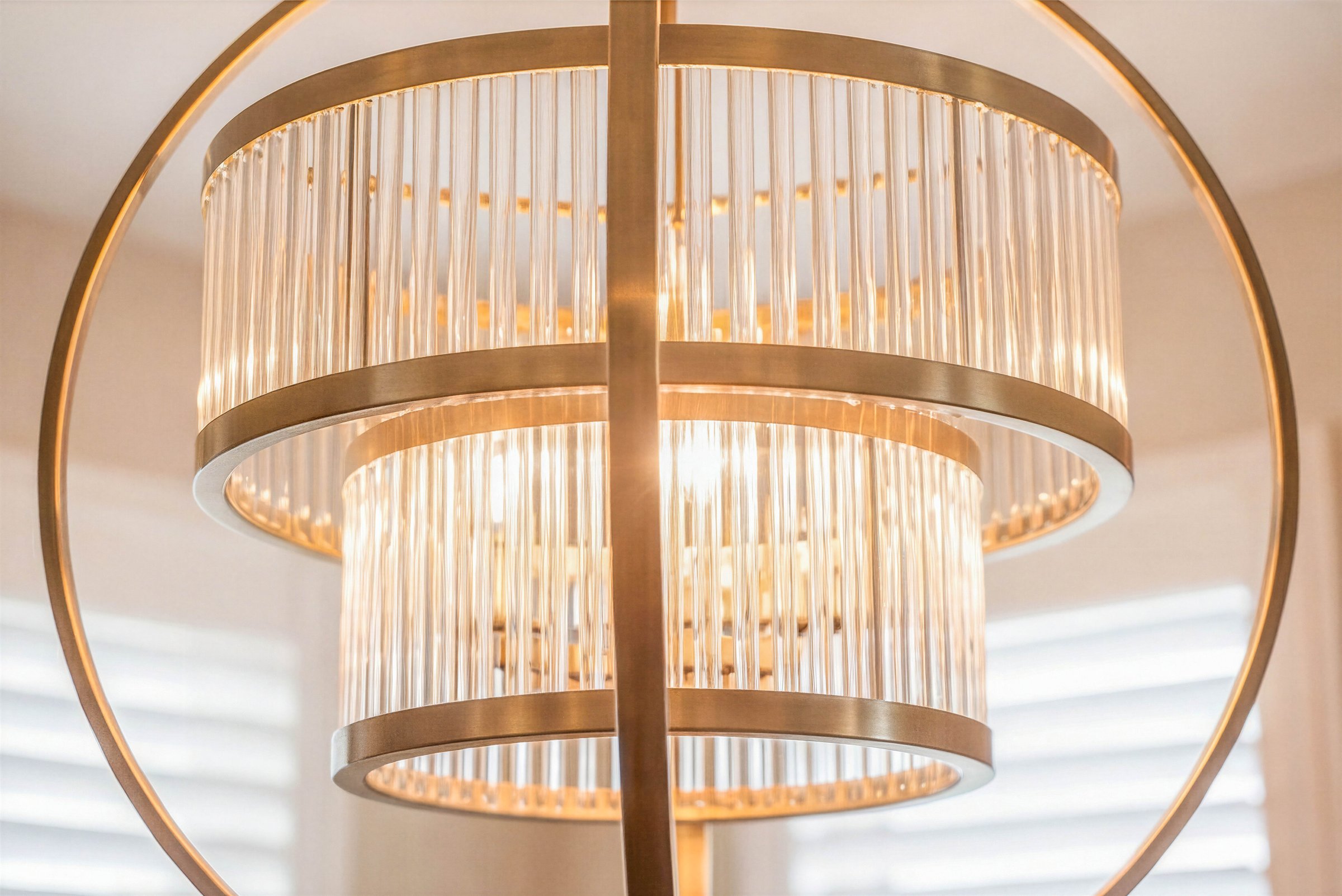 Crystal chandelier — close-up detail