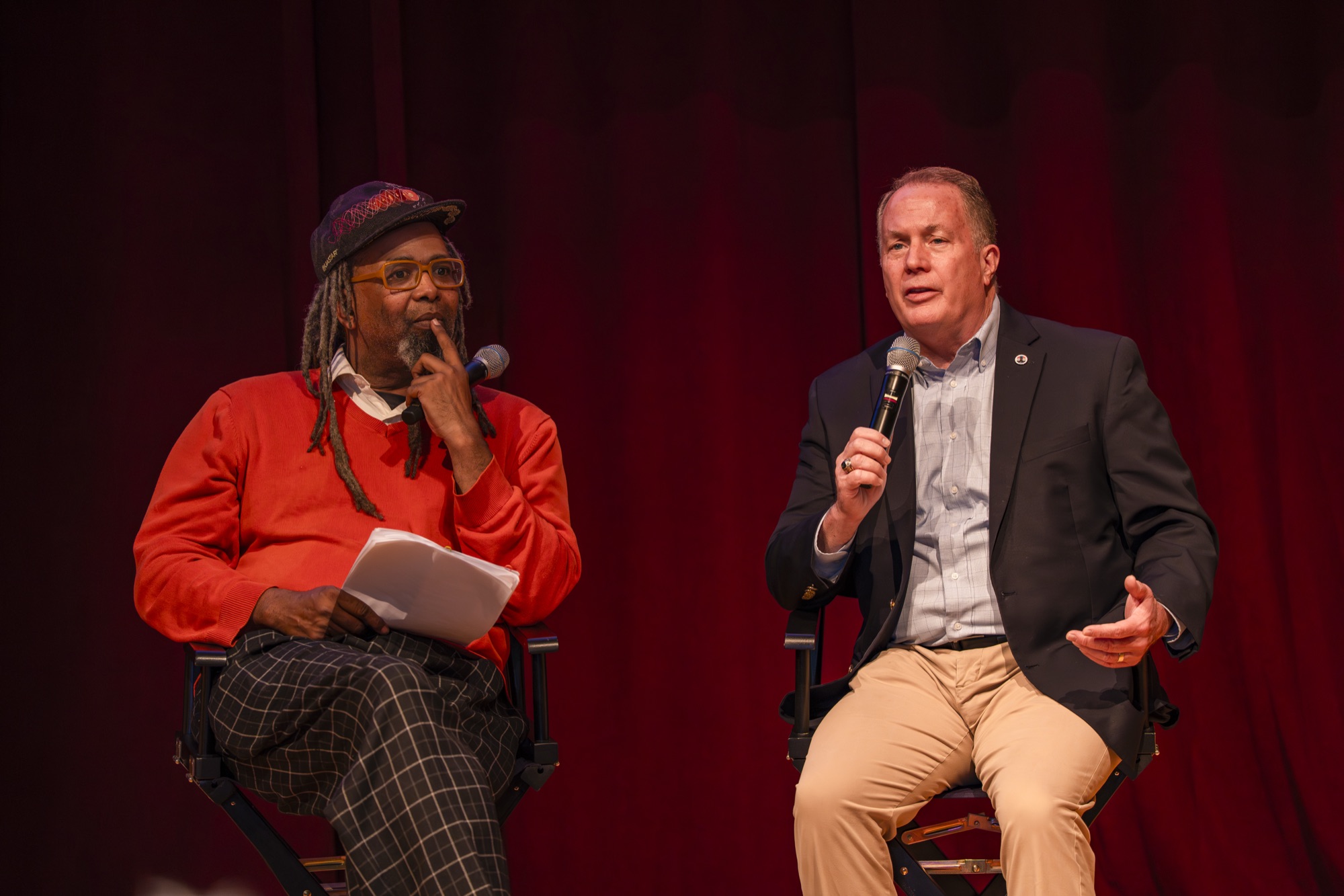 Panel with moderator and panelist